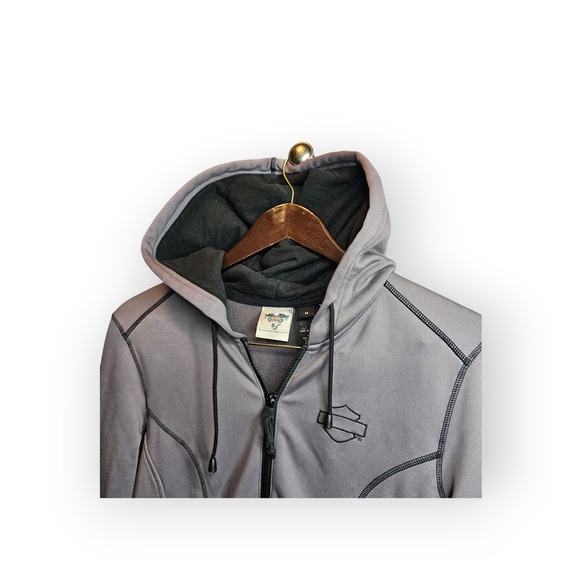 Harley-Davidson Gray Graphic Full-Zip Hoodie - Picture 3 of 6